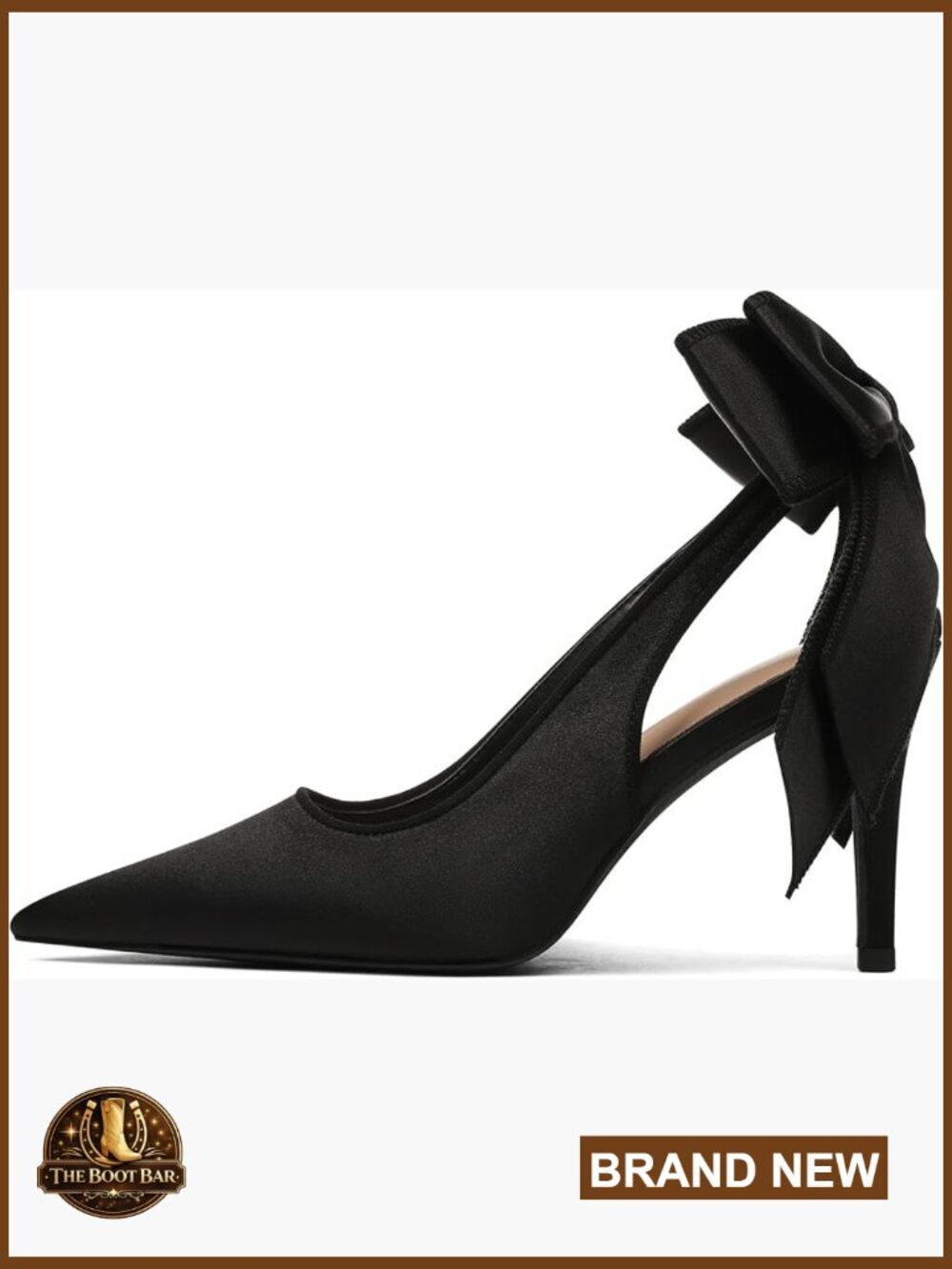 Satin Slingback Heels Pointed Toe Stiletto Wedding Prom Dress Pumps